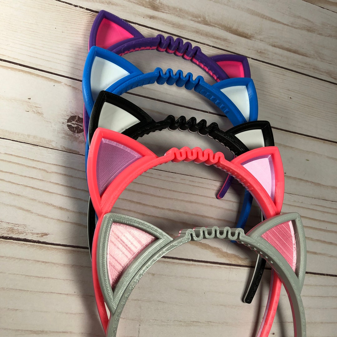 Cat Ears Headband 2-color Flexible Design - Etsy