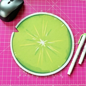 Mauspad - Gemütliches Lilypad - Schreibtisch Mauspad - Schreibtisch Büro Deko - Cottagecore Geschenk - Frosch Geschenk - Seerosenteich