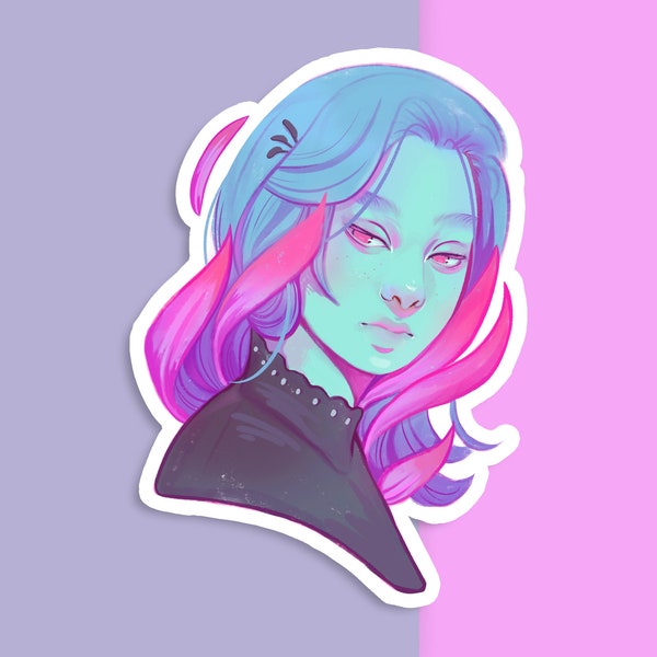 Aesthetic Girl Drawings Etsy