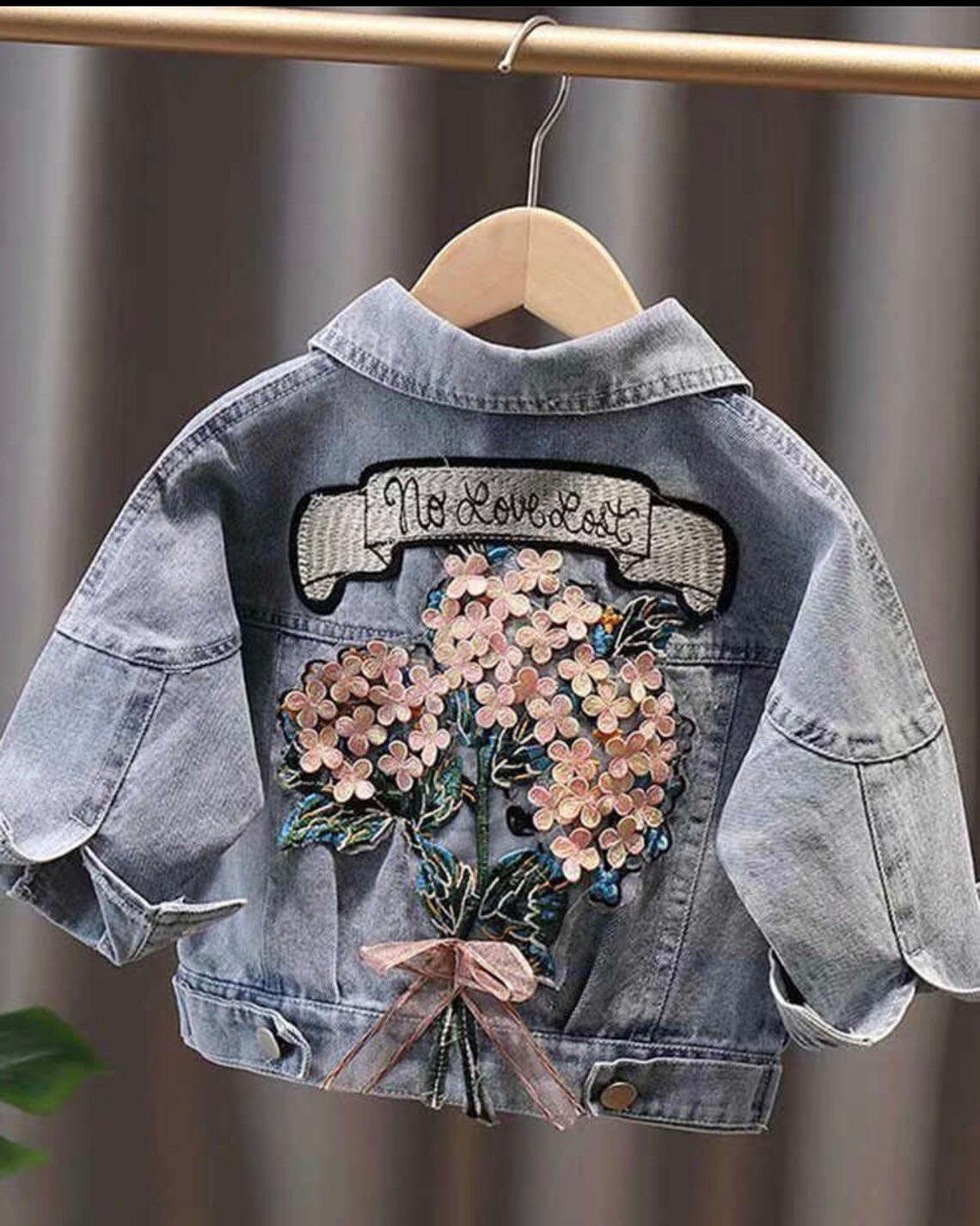 Toddler Denim Jacket Flower Jacket Girl Jacket Summer Baby Etsy