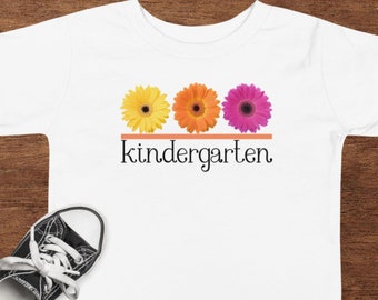 Camiseta de manga corta de regreso a la escuela de jardín de infantes