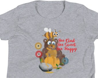 Juventud Bee Kind camiseta Bella Canvas, Be Kind camiseta niños, Be The Kind Kid Shirt, Be Kind T Shirt, Bee camiseta para niños, Kindness Shirt Kids