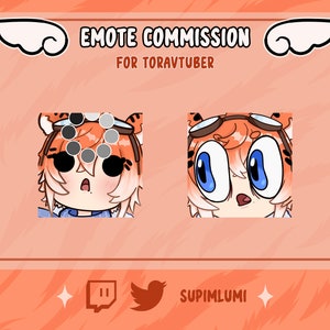 Cute custom made twitch/discord emotes