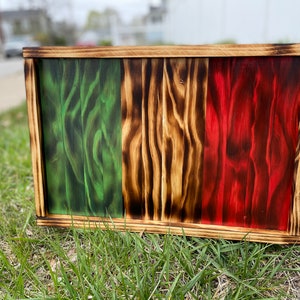 Italian Flag - Rustic - Wall Art - Home Decor - Wooden Italian Flag - Farmhouse - Rome - Florence - Genoa - Italy Flag - Italia - Milan