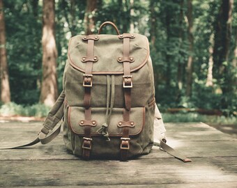etsy canvas backpack