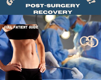 Cosmetic Surgery Healing Tracker  Recovery Planner Printable, BBL Tummy Tuck Post-Op Patient Guide Digital Download,