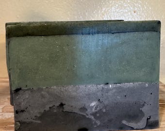 Luxury Goat Milk Spirulina Soap | Shea Butter, Activated Charcoal & Aloe Vera | Detoxifying Artisan Skincare | Handmade Natural