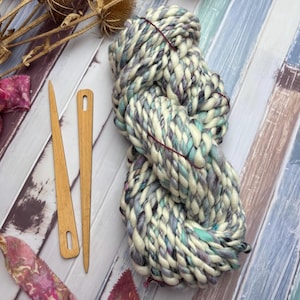 Chunky Jumbo Hand Spun Art Yarn for Weaving Knitting Crafting Felting 200g/46yard  #128