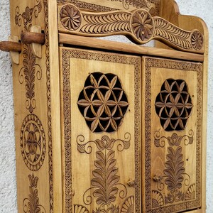 Wooden  cabinet, knockdown cabinet and shelf, cottage decor, wall  solid wood shelf, carved furniture, home decoration , useful wedding gift