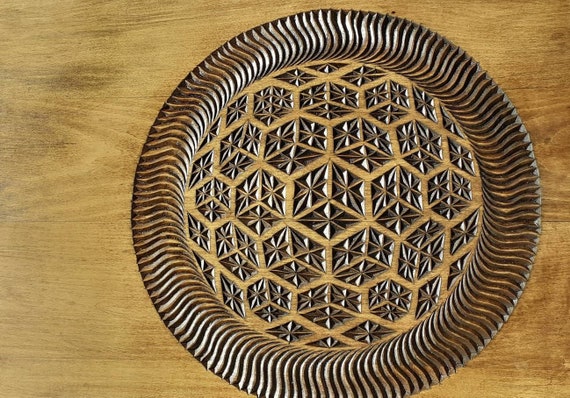 Spiritual wall art, mandala geometrical , exclusive , wood carved  , fantasy art , wood wall art , living decor  , housewarming  art decor .