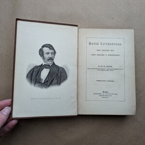 David Livingstone: Der Weberjunge, der Missionar wurde von H. G. Adams, Vintage-Buch, Antiquar, Antiquität, Geschenk. Bild 5