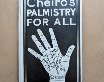 Chirologie de Cheiro pour tous les livres vintage, antiquaire, antiquité, cadeau, décoration, main.
