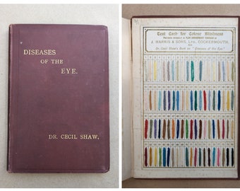 Diseases of the Eye by Dr. Cecil Shaw Vintage Book, Human Anatomy, Antiquarian, Antique, Gift.