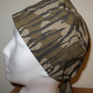Camo -Mossy Oak Original Bottomland- Scrub Cap, Surgical Cap, Nurse Scrub Cap, Men's Scrub Cap, Women's Scrub Cap, Dentist, CRNA image 2