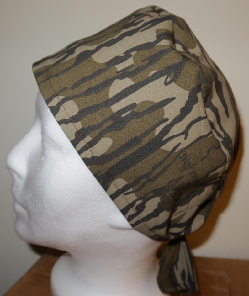 Camo -Mossy Oak Original Bottomland- Scrub Cap, Surgical Cap, Nurse Scrub Cap, Men's Scrub Cap, Women's Scrub Cap, Dentist, CRNA image 2