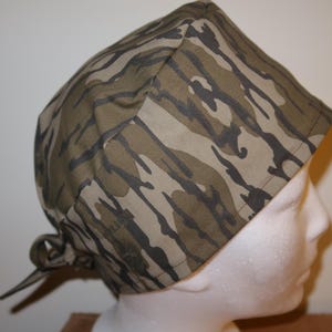 Camo -Mossy Oak Original Bottomland- Scrub Cap, Surgical Cap, Nurse Scrub Cap, Men's Scrub Cap, Women's Scrub Cap, Dentist, CRNA