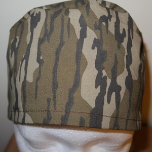 Camo -Mossy Oak Original Bottomland- Scrub Cap, Surgical Cap, Nurse Scrub Cap, Men's Scrub Cap, Women's Scrub Cap, Dentist, CRNA image 3