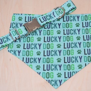 Lucky Dog Bandana: St. Patrick&#39;s Day Over the Collar Cotton Pet Bandana