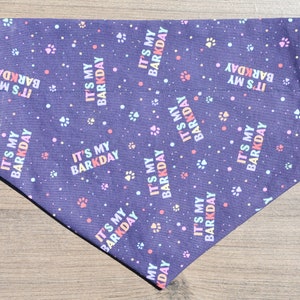 It&#39;s My Barkday Dog Bandana: Over the Collar Birthday Outfit