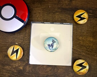 Blitzle Pokemon Magnet: Gifts for Him/Her Upcycled Collectible Memorabilia