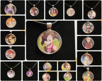 Pokemon Trainer Professors Gym Leader Rival Pendants