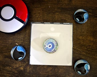 Castform (Water) Pokemon Magnet: Gifts for Him/Her Upcycled Collectible Memorabilia