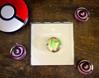 Kirlia Pokemon Magnet: Gifts for Him/Her Upcycled Collectible Memorabilia
