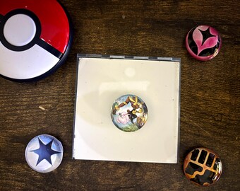 Jigglypuff and Lopunny Pokemon Magnet: Gifts for Him/Her Upcycled Collectible Memorabilia