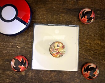 Chimchar Pokemon Magnet: Gifts for Him/Her Upcycled Collectible Memorabilia