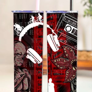 Stranger Things Tumbler Sublimeringsdesign (digital nedladdning)