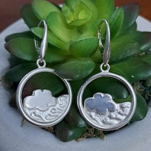 Air Sign Silver Earrings, Zodiac Earrings, Unique Earrings, Starsign Earrings, Birthday Gift, Earrings for Gemini, Libra, Aquarius