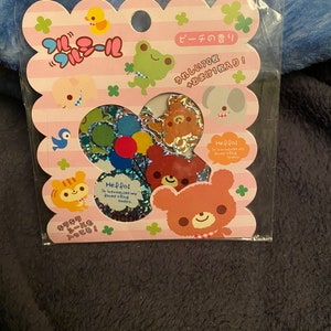 RARE Kawaii NIP Q-Lia Animal Spring Sticker Sack ~ Sticker Flakes