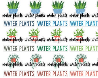70 Water Plants Planner Stickers, Tiny Reminder Planner Stickers, Plant Lady Planner Stickers, Bullet Journal Plant Stickers. L-134