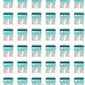 120 petits autocollants de planification de rappel de paiement par carte de crédit, petits autocollants de planification de paiement dû, autocollants de planificateur de journal de bord de crédit. L-171