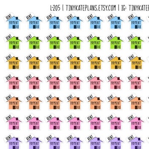 140 oder 70 kleine Planer Aufkleber, kleine Planer Aufkleber, Bullet Journal Sticker, monatliche Aufkleber. L-205