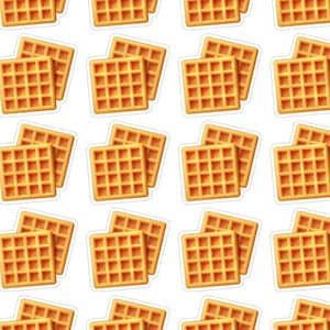 70 Waffle Planner Stickers, Tiny Breakfast Planner Stickers, Bread Planner Stickers, Food Planner Stickers. Waffle Bujo Stickers. D-124