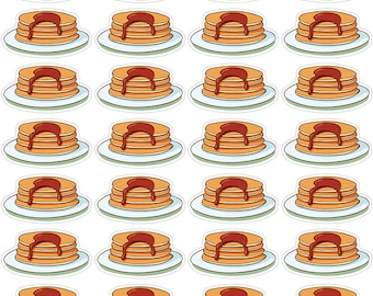 45 Cute PancakePancake Day Planner Stickers