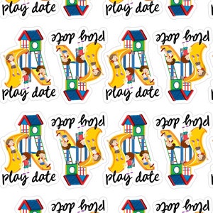 35 Play Date Planner Stickers, Kids Planner Stickers, Playground Planner Stickers, Children Planner Stickers. Y-112
