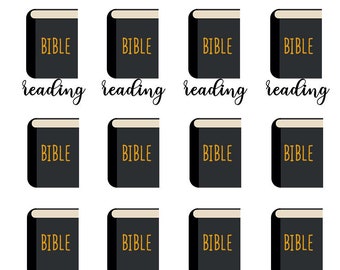 56 Tiny Bible Reading Planner Stickers, Tiny Church Planner Stickers, Bible  Study Stickers, Bujo Bible Planner Stickers. L-140.