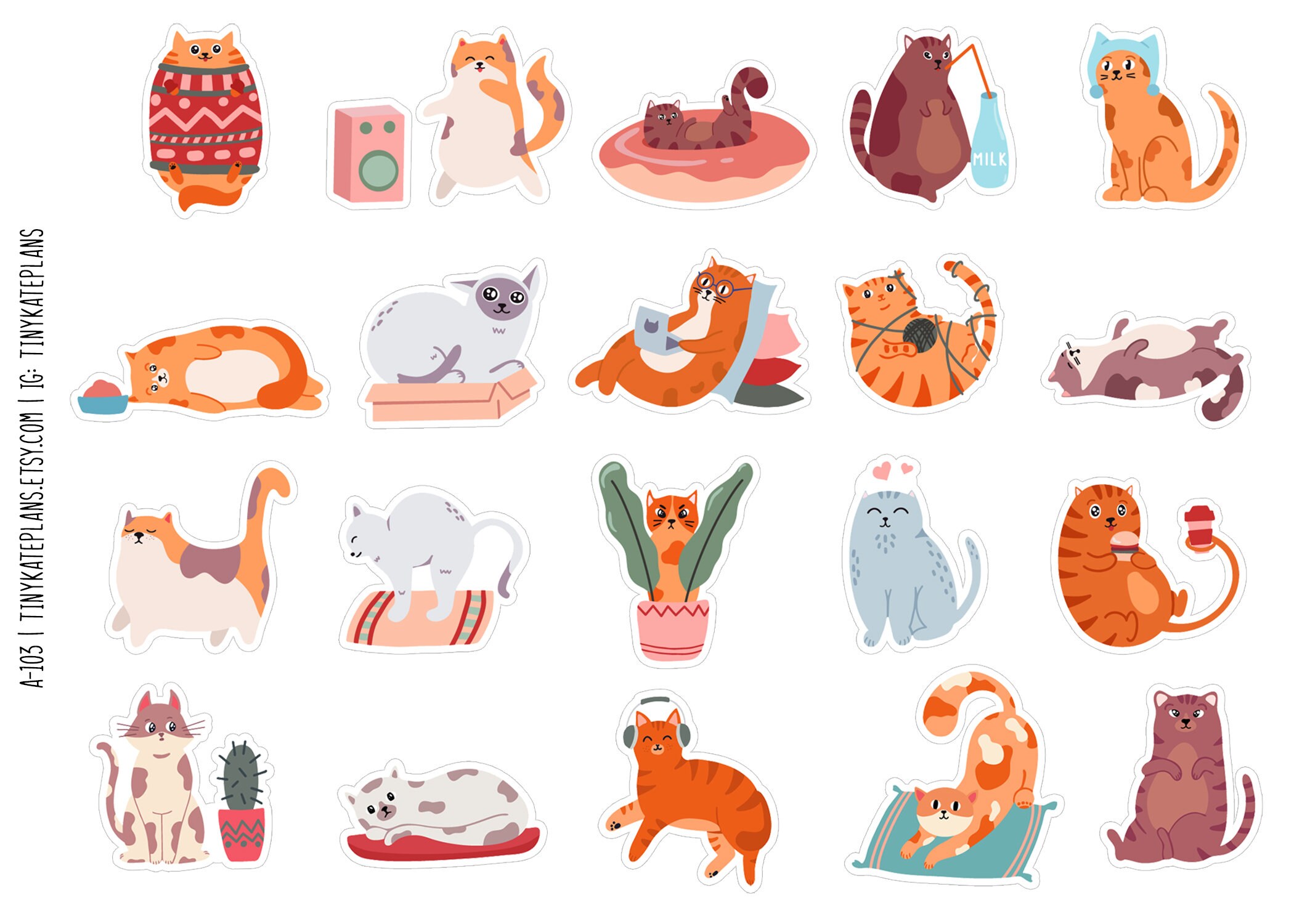 20 Cute Funny Cat Planner Stickers Planner Stickers Cat - Etsy Norway 20 Cute Funny Cat Planner Stickers Planner Stickers Cat - Etsy Norway