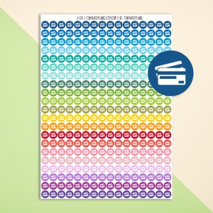 Petits autocollants pour cartes de crédit, autocollants colorés pour agendas, petits points, autocollants pour Bullet Journal. E-115