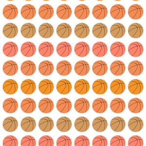 117 pequeñas pegatinas de planificador de baloncesto coloridas para ejercicios de fitness, pequeñas pegatinas de planificador deportivo, pegatinas de Ball Bujo. F-112.
