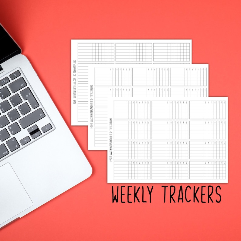 Weekly Habit Tracker Planner Stickers, Calendar Planner Stickers ...