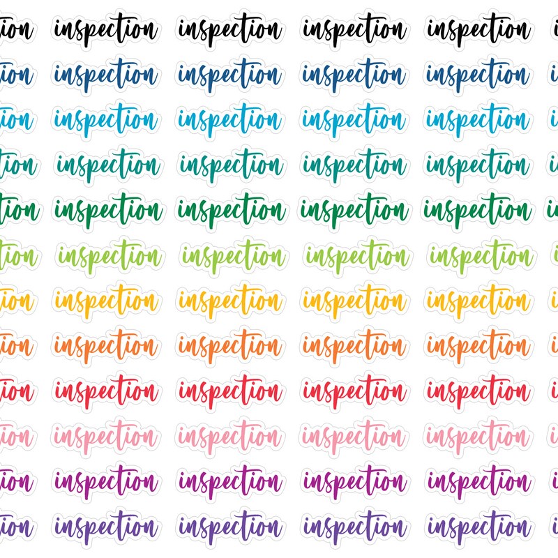 Inspection Stickers - Etsy