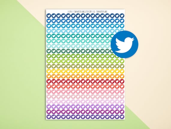 Twitter Bird Logo Stickers for Sale