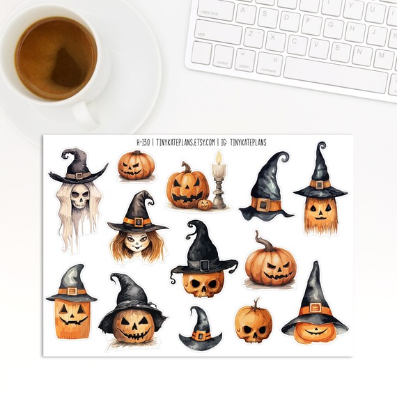 Halloween Peeloff Stickers - Black Halloween Peeloff Stickers - Black