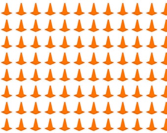 96 Tiny Traffic Cone Planner Stickers, Orange Cone Planner Stickers, Caution Icon Planner Stickers, Traffic Cone Journal Stickers. L-169