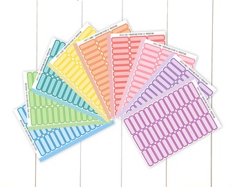 35 Half & Quarter Box Stickers for Erin Condren Life Planner | Etsy