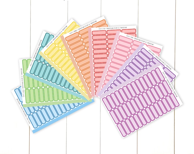 21 Half Box Honey Stickers for Erin Condren Life Planner Half | Etsy