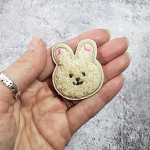 Bunny Planner Patch With Adhesive Backing, Planner Accessory, Rabbit Polyester Planner Sticker Patch
